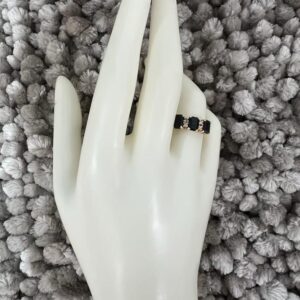 Anillo de oro de 14k Zafiro & Diamantes